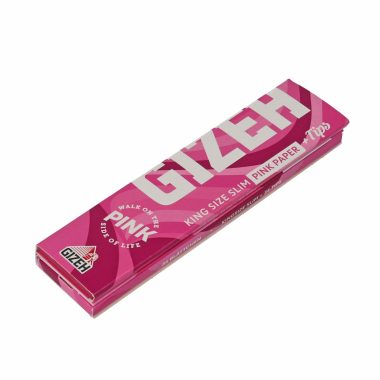 GIZEH |  Χαρτάκια Μεγάλα Ροζ Slim + Τζιβάνες