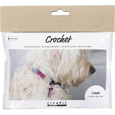 CREATIV COMPANY | Mini Craft Kit Crochet – Dog Collar 1 pack