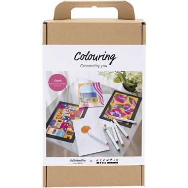 CREATIV COMPANY | Craft Kit Colouring – Paint by Numbers, Markers 1 pack