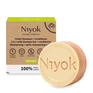 NIYOK | Στερεό Σαμπουάν & Conditioner Green Touch 80 g