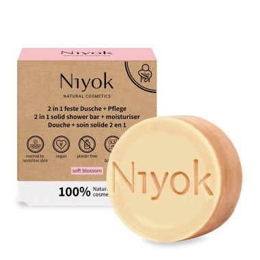 NIYOK | Στερεό Αφρόλουτρο & Ενυδάτωση Soft Blossom 80 g