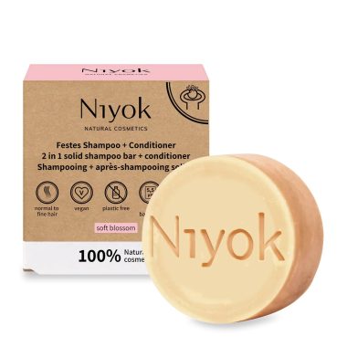 NIYOK | Στερεό Σαμπουάν & Conditioner Soft Blossom 80 g