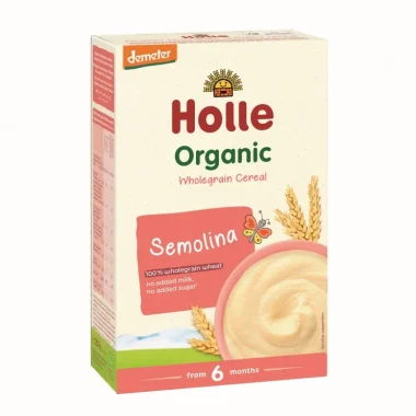 HOLLE | Βρεφική Κρέμα Δημητριακών Ολικής Άλεσης από Σιμιγδάλι 6m+ 250g