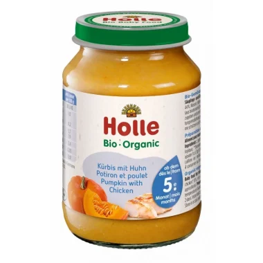 HOLLE | Βρεφικό Γεύμα με Κοτόπουλο-Κολοκύθα 5m+ 190g