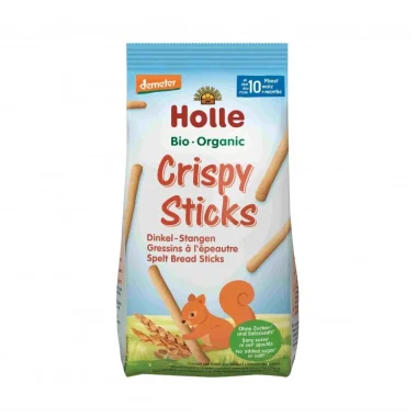 HOLLE | Crispy Sticks Παιδικό Σνακ από Σιτάρι Ντίνκελ 10m+ 80g