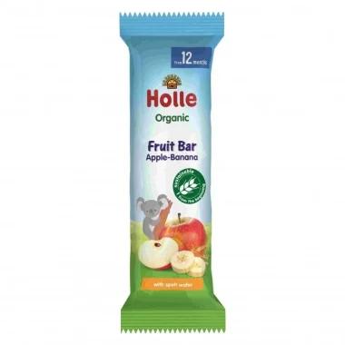 HOLLE | Μπάρα Φρούτων Μήλο – Μπανάνα 12m+ 25g